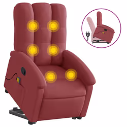VidaXL 3204107, Tissu, Rouge, mousse, 110 kg, 700 mm, 930 mm