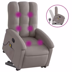 VidaXL 3204112, Tissu, Taupe, mousse, 110 kg, 700 mm, 930 mm