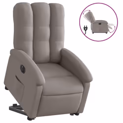 VidaXL 3204124, Tissu, Taupe, mousse, 110 kg, 700 mm, 930 mm
