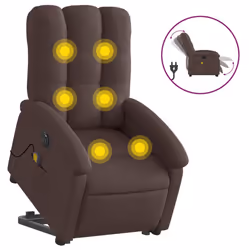 VidaXL 3204133, Tissu, Marron, mousse, 110 kg, 700 mm, 930 mm