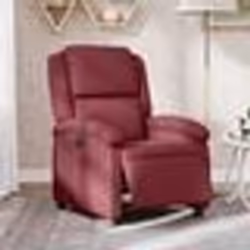 vidaXL Fauteuil inclinable électrique Rouge bordeaux Tissu