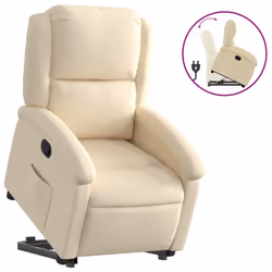 VidaXL 3204173, Tissu, Crème, mousse, 110 kg, 710 mm, 865 mm