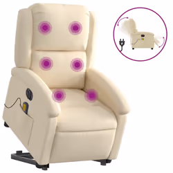 VidaXL 3204209, Tissu, Crème, mousse, 110 kg, 710 mm, 865 mm