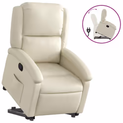 VidaXL 3204227, Simili-cuir, Crème, mousse, 110 kg, 710 mm, 865 mm