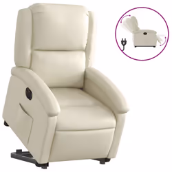 VidaXL 3204241, Simili-cuir, Crème, mousse, 110 kg, 710 mm, 865 mm