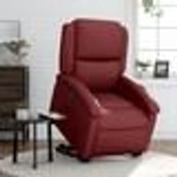 vidaXL Fauteuil inclinable électrique rouge bordeaux similicuir