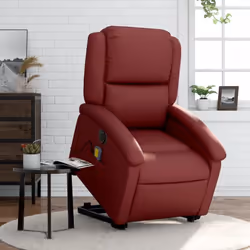 Asseyez-vous et détendez-vous dans ce fauteuil inclinable de massage électrique très confortable ! Fonction de levage électri ...