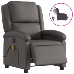 VidaXL 3204257, Cuir, Gris, mousse, 110 kg, 710 mm, 865 mm