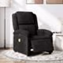 vidaXL Fauteuil inclinable de massage électrique noir velours