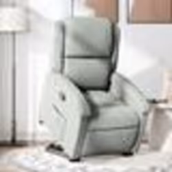 vidaXL Fauteuil inclinable Gris clair Velours