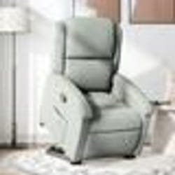 vidaXL Fauteuil inclinable Gris clair Velours