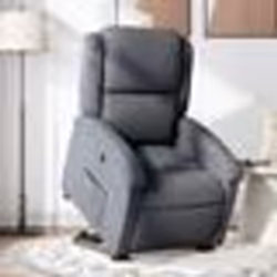 vidaXL Fauteuil inclinable Gris foncé Velours