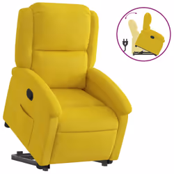 VidaXL 3204307, Velours, Jaune, mousse, 110 kg, 710 mm, 865 mm