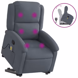 VidaXL 3204312, Velours, Gris, mousse, 110 kg, 710 mm, 865 mm