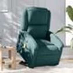 vidaXL Fauteuil de massage inclinable Vert foncé Velours