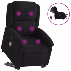 VidaXL 3204317, Velours, Noir, mousse, 110 kg, 710 mm, 865 mm