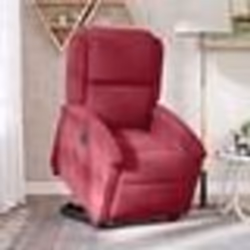vidaXL Fauteuil inclinable électrique rouge bordeaux velours