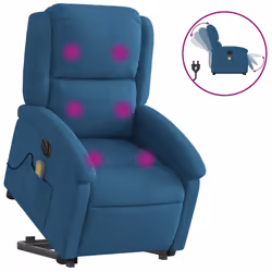VidaXL 3204332, Velours, Bleu, mousse, 110 kg, 710 mm, 865 mm