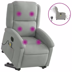 VidaXL 3204333, Velours, Gris, mousse, 110 kg, 710 mm, 865 mm