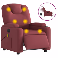 VidaXL 3204359, Tissu, Rouge, mousse, 110 kg, 740 mm, 880 mm