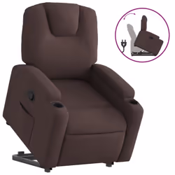 VidaXL 3204373, Tissu, Marron, mousse, 110 kg, 740 mm, 880 mm