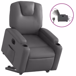 VidaXL 3204433, Simili-cuir, Gris, mousse, 110 kg, 740 mm, 880 mm