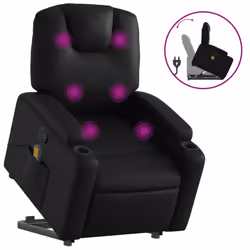 VidaXL 3204437, Simili-cuir, Noir, mousse, 110 kg, 740 mm, 880 mm