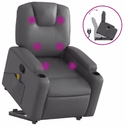 VidaXL 3204440, Simili-cuir, Gris, mousse, 110 kg, 740 mm, 880 mm