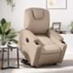 vidaXL Fauteuil inclinable électrique cappuccino similicuir