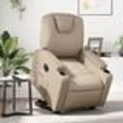 vidaXL Fauteuil inclinable électrique cappuccino similicuir
