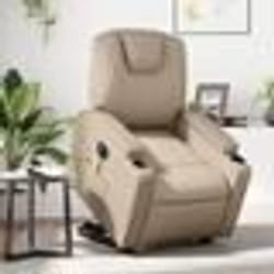 vidaXL Fauteuil inclinable de massage électrique cappuccino similicuir