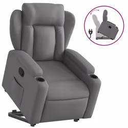 VidaXL 3204483, Tissu, Gris, mousse, 110 kg, 770 mm, 945 mm