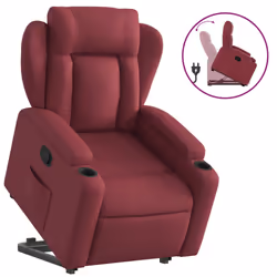 VidaXL 3204485, Tissu, Rouge, mousse, 110 kg, 770 mm, 945 mm