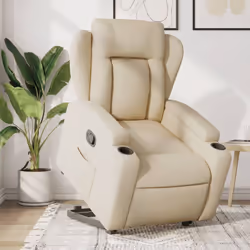 Asseyez-vous et détendez-vous dans ce fauteuil inclinable très confortable ! Fonction de levage électrique : ce fauteuil incl ...