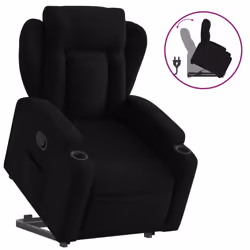 VidaXL 3204508, Tissu, Noir, mousse, 110 kg, 770 mm, 945 mm