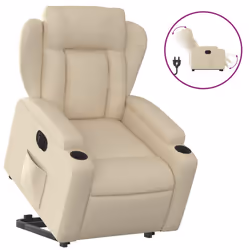 VidaXL 3204515, Tissu, Crème, mousse, 110 kg, 770 mm, 945 mm