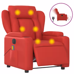 VidaXL 3204542, Simili-cuir, Rouge, mousse, 110 kg, 770 mm, 945 mm