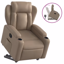 VidaXL 3204550, Simili-cuir, Cappucino, mousse, 110 kg, 770 mm, 945 mm