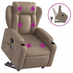 VidaXL 3204557, Simili-cuir, Cappucino, mousse, 110 kg, 770 mm, 945 mm