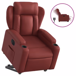 VidaXL 3204562, Simili-cuir, Rouge, mousse, 110 kg, 770 mm, 945 mm