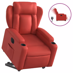 VidaXL 3204563, Simili-cuir, Rouge, mousse, 110 kg, 770 mm, 945 mm