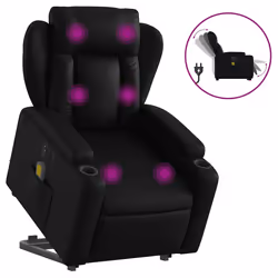 VidaXL 3204565, Simili-cuir, Noir, mousse, 110 kg, 770 mm, 945 mm