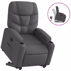 VidaXL 3204597, Tissu, Gris, mousse, 110 kg, 740 mm, 890 mm