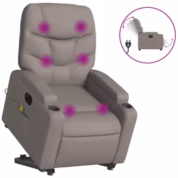 VidaXL 3204616, Tissu, Taupe, mousse, 110 kg, 740 mm, 890 mm