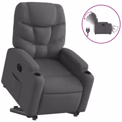 VidaXL 3204621, Tissu, Gris, mousse, 110 kg, 740 mm, 890 mm