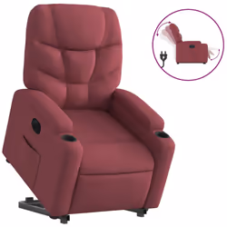 VidaXL 3204623, Tissu, Rouge, mousse, 110 kg, 740 mm, 890 mm