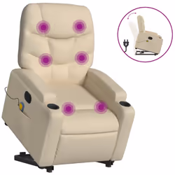 VidaXL 3204629, Tissu, Crème, mousse, 110 kg, 740 mm, 890 mm
