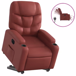VidaXL 3204662, Simili-cuir, Rouge, mousse, 110 kg, 740 mm, 890 mm