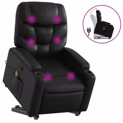 VidaXL 3204665, Simili-cuir, Noir, mousse, 110 kg, 740 mm, 890 mm