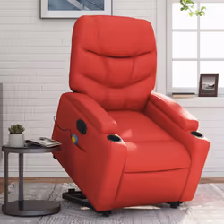 Asseyez-vous et détendez-vous dans ce fauteuil inclinable de massage très confortable ! Fonction de levage électrique : ce fa ...